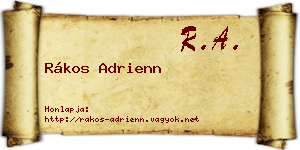Rákos Adrienn névjegykártya
