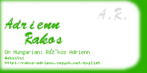 adrienn rakos business card